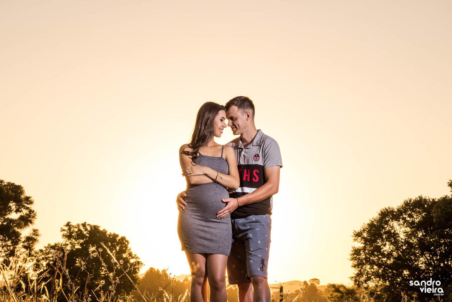 Fotos de Gestante em Dois Vizinhos, Brunielle e Ricardo